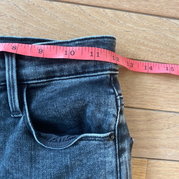 NWOT Frame Ali High Rise Cigarette black acid washed - Picture 10 of 15